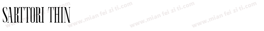 Sarttori Thin字体转换